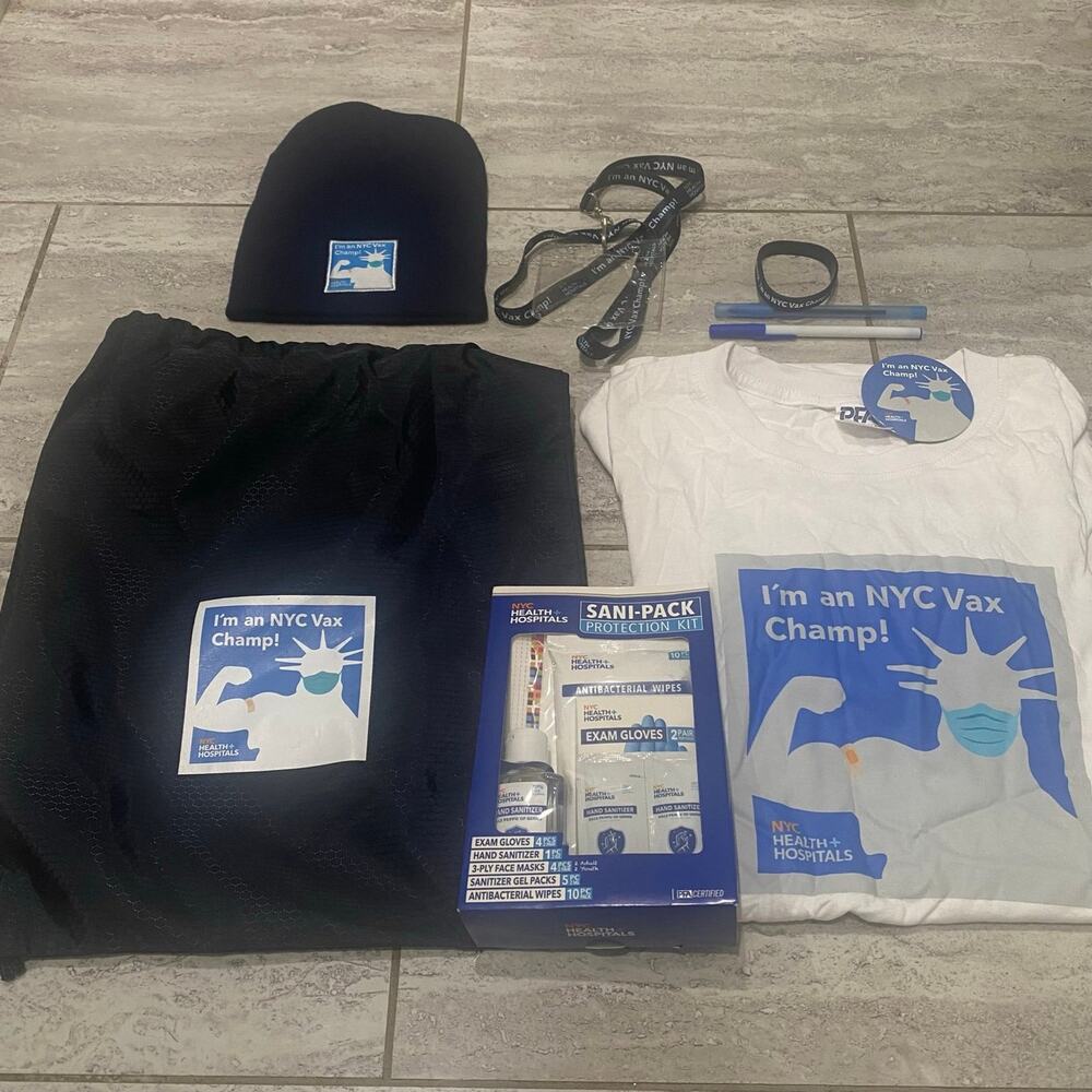 I'm an NYC Vax Champ Swag Bag Goodie 8 Piece Bundle
